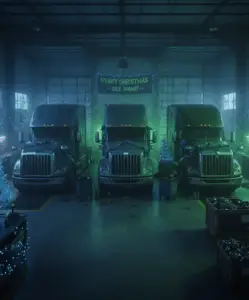 Image of a shop where the Ghost of Christmas future might appear