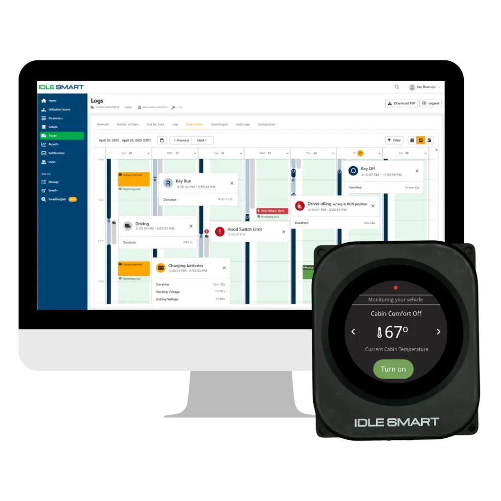 Diesel gelling/Cold start guard showing on SmartPortal