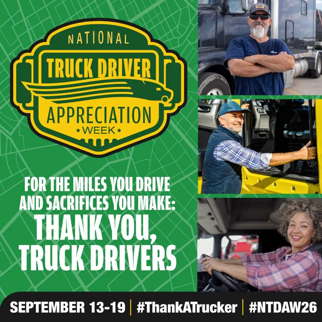 National Truck Driver Appreciation Week Image. Credit: ATA